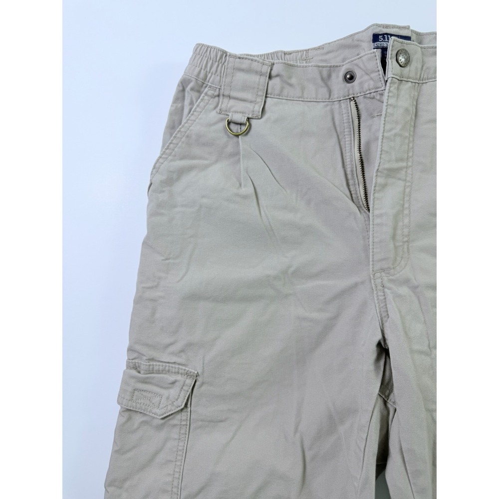 5.11 Tactical Series 74252 Mens Khaki Cotton Canvas Cargo Pants 30x30 Tan - Picture 4 of 10